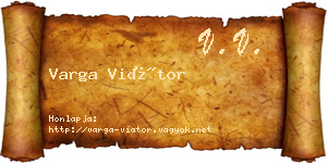 Varga Viátor névjegykártya